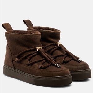 Inuikkii dark brown classic low suede snow boots